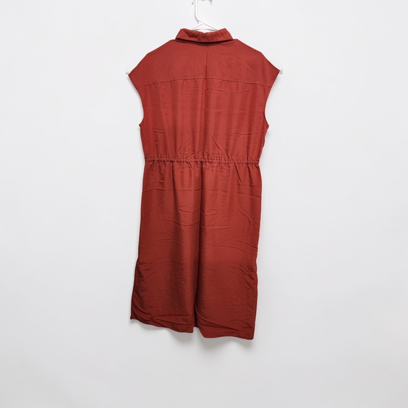 $4 FIRM 🌟FINAL MARK DOWN🌟 Old Navy Rust-Red/Orange Shirt Dress - Picture 2 of 8
